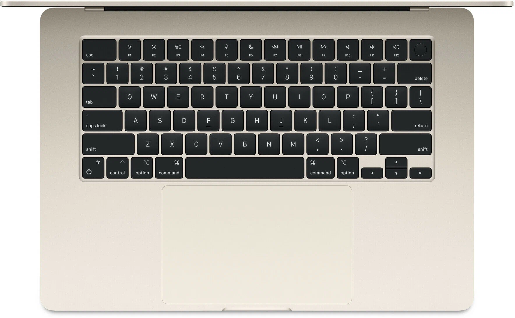 15.3" Ноутбук Apple MacBook Air 15 M2 (2023), 8 GB RAM/256 GB SSD, 8 CPU/10 GPU, Starlight, английская клавиатура