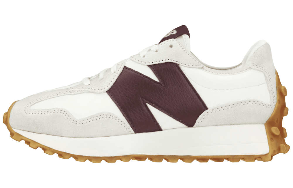 Женские кроссовки New Balance 327 Burgundy/Beige/White