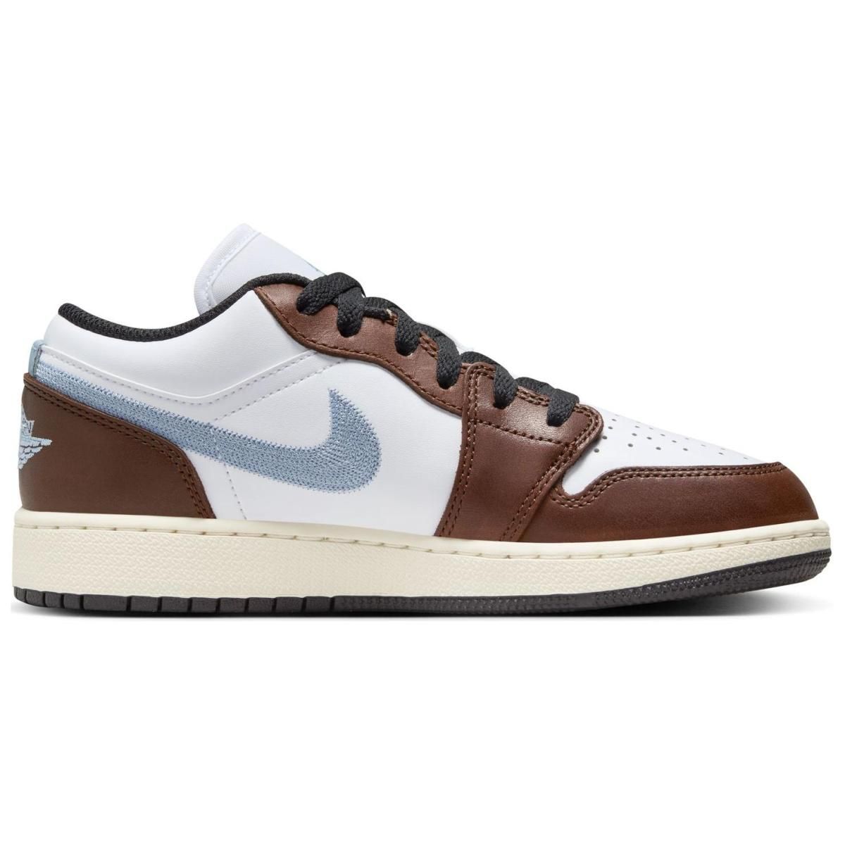 Подростковые кроссовки Air Jordan1 Low SE Blue /Brown GS