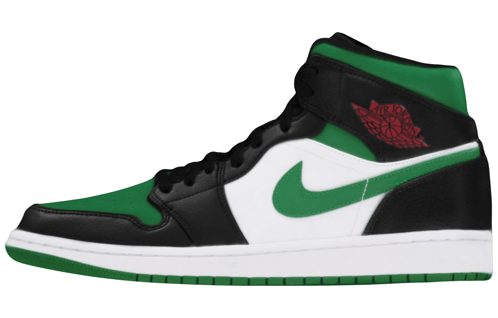 Мужские кроссовки Air Jordan 1 Mid "Green Toe"