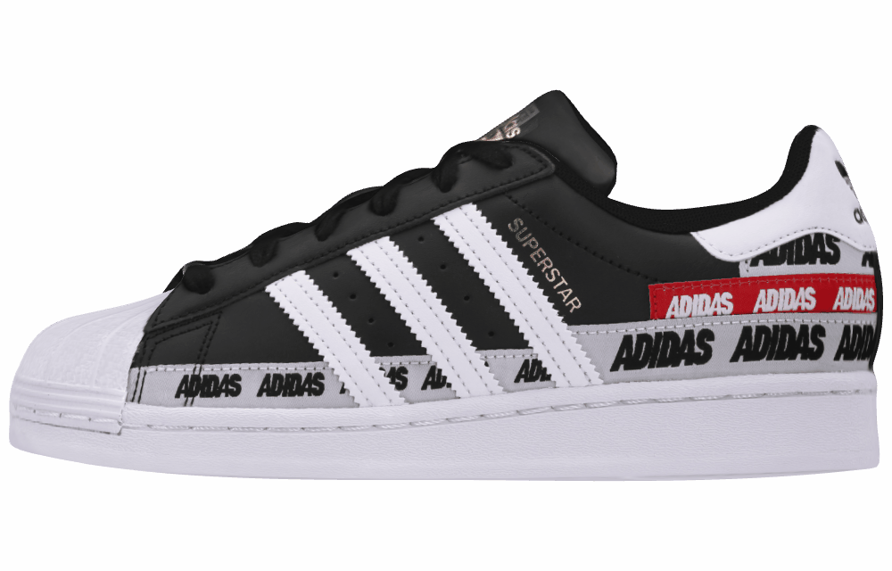 Кроссовки Adidas Originals Superstar Black/White/Red