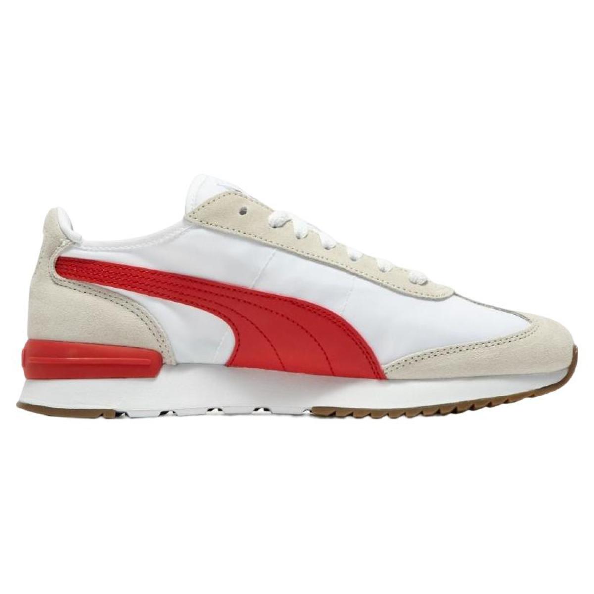 Кроссовки Puma R78 Metallic White/Beige/Red