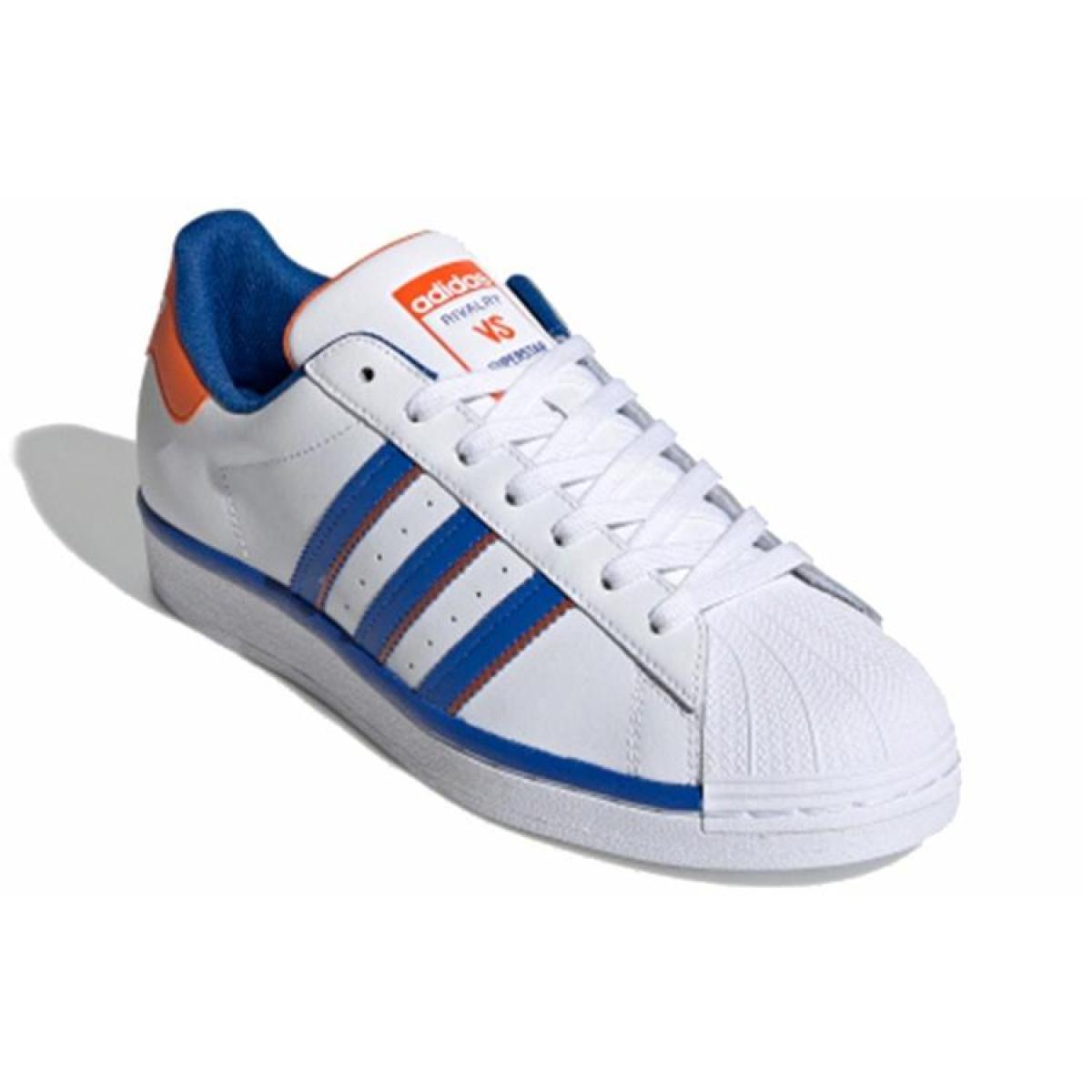 Кеды Adidas Originals Superstar White/Blue/Orange