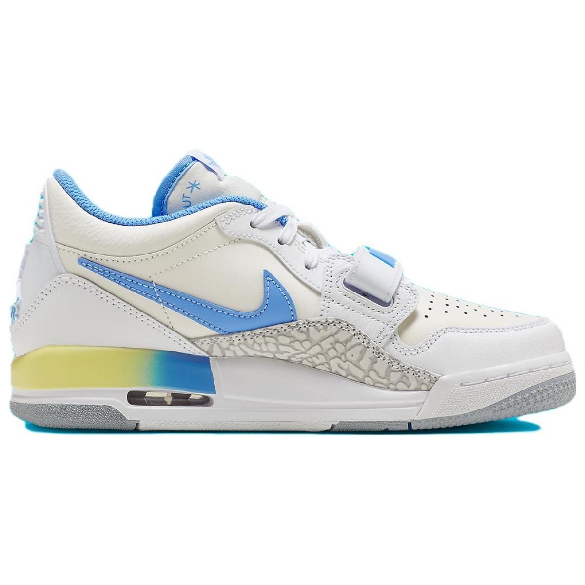 Подростковые кроссовки Air Jordan Legacy 312 Low Blue/Yellow/White GS