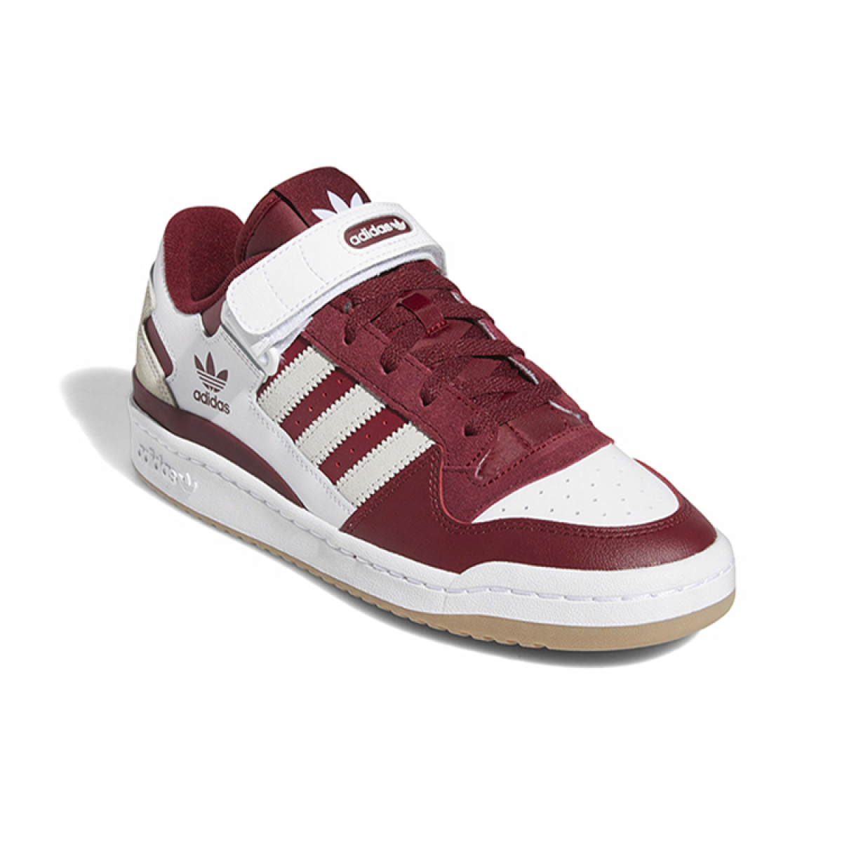 Кроссовки Adidas Originals Forum Low White/Burgundy