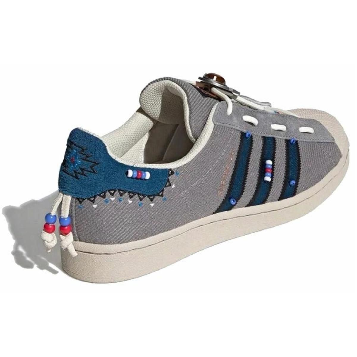 Кроссовки Adidas Originals Superstar Laceless Street Folk Grey/Blue/Red