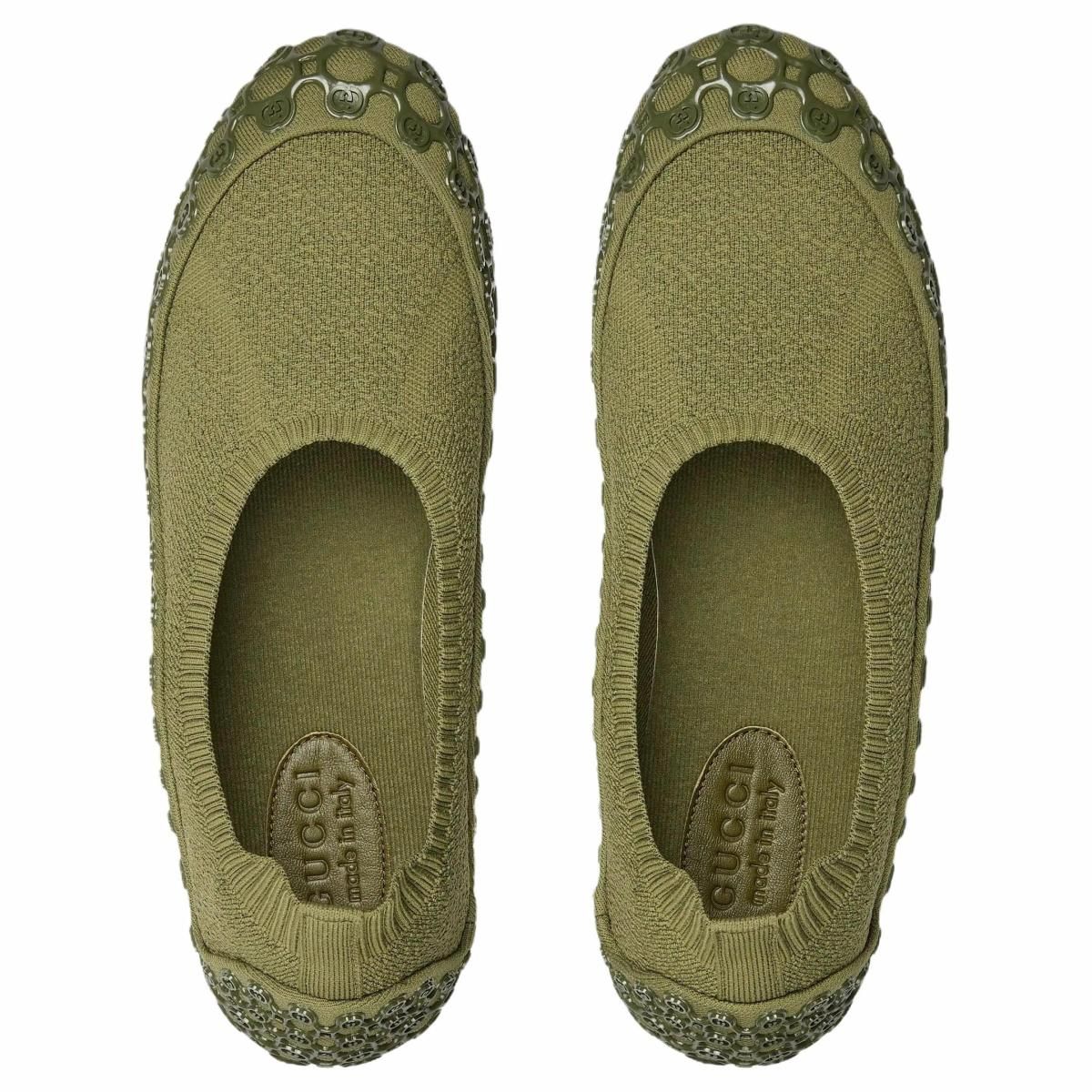 Мужские слипоны GUCCI Double G Green