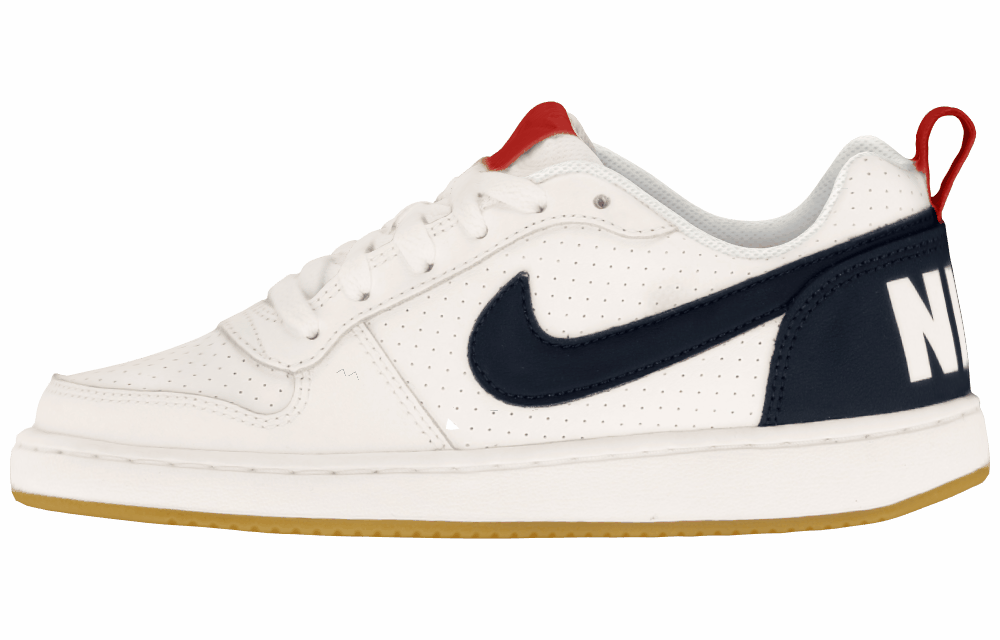 Подростковые кроссовки Nike Court Borough Low White/Obsidian Gum GS