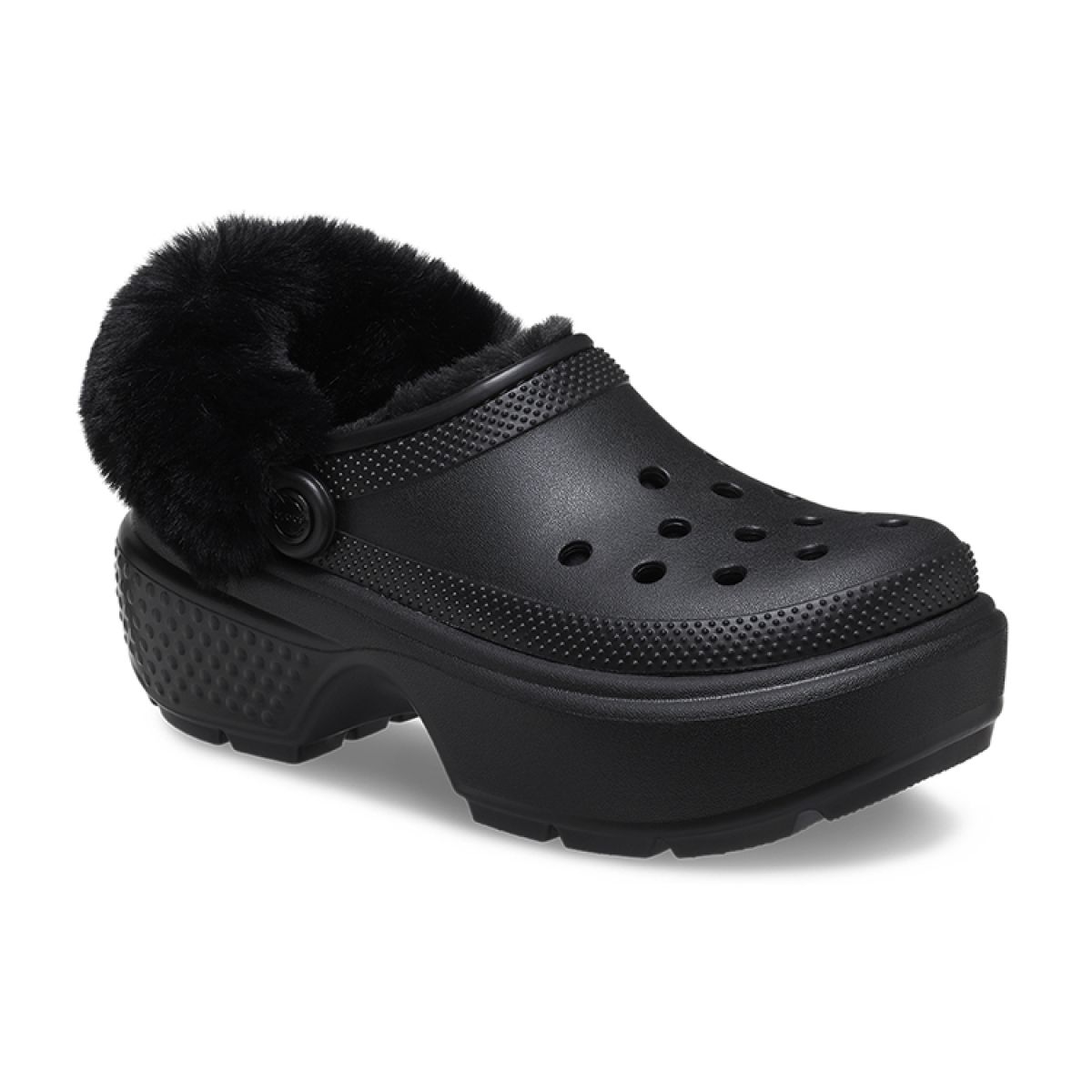 Женские сабо Crocs Stomp Lined Clog 5.5 cm Black