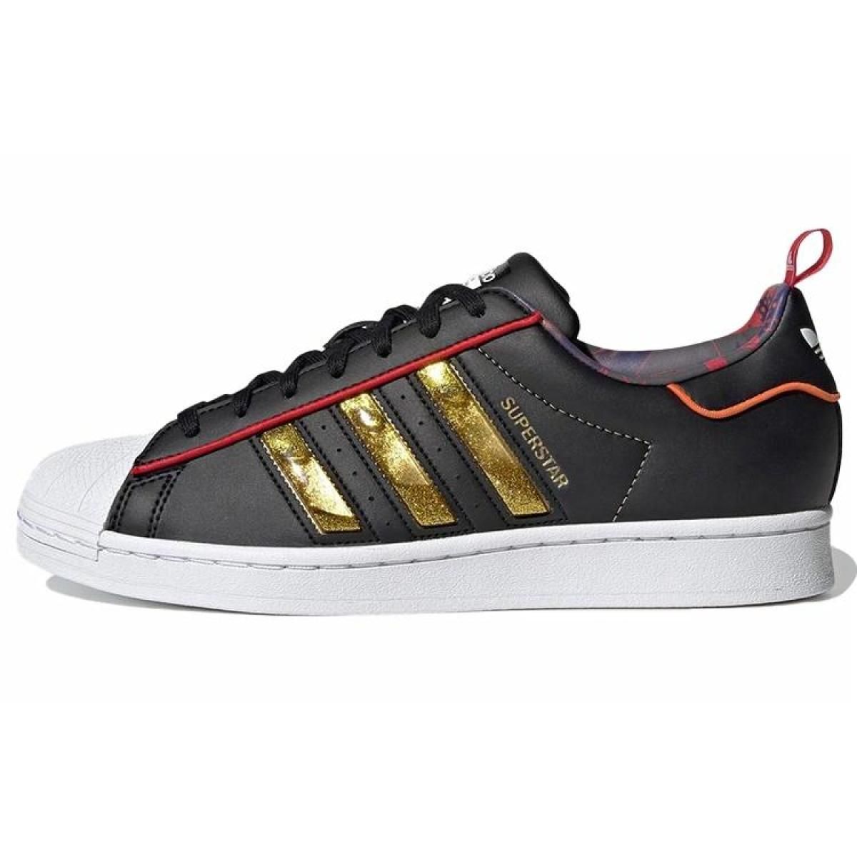 Кроссовки Adidas Originals Superstar CNY Low Black/Gold/Red