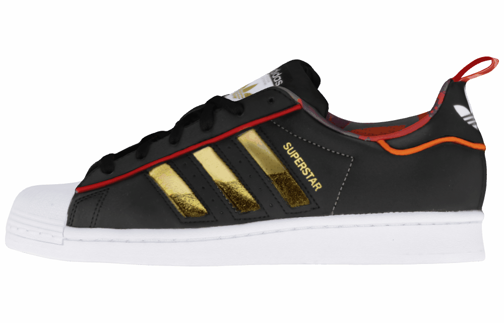 Кроссовки Adidas Originals Superstar CNY Low Black/Gold/Red