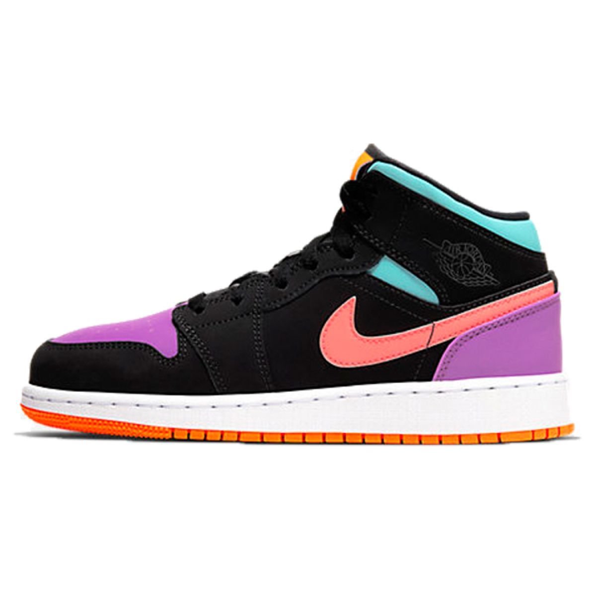 Подростковые кроссовки Air Jordan 1 Mid "Multi-Color" GS