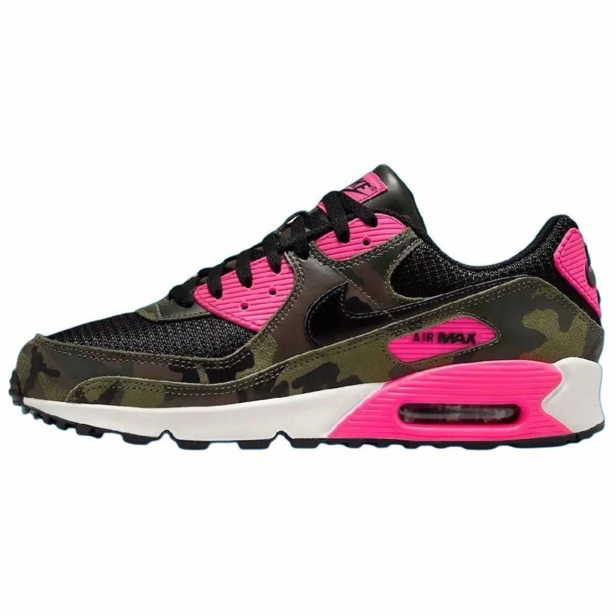 Кроссовки Nike Air Max 90 Woodland Camo Black/Brown/Pink