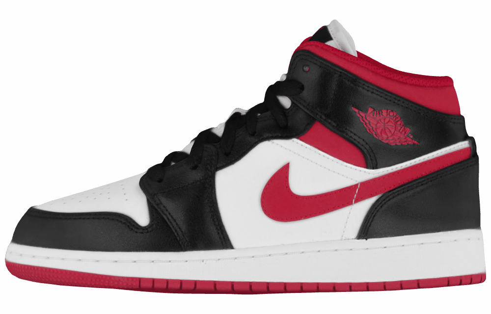 Кроссовки Air Jordan 1 Mid Red/Black/White