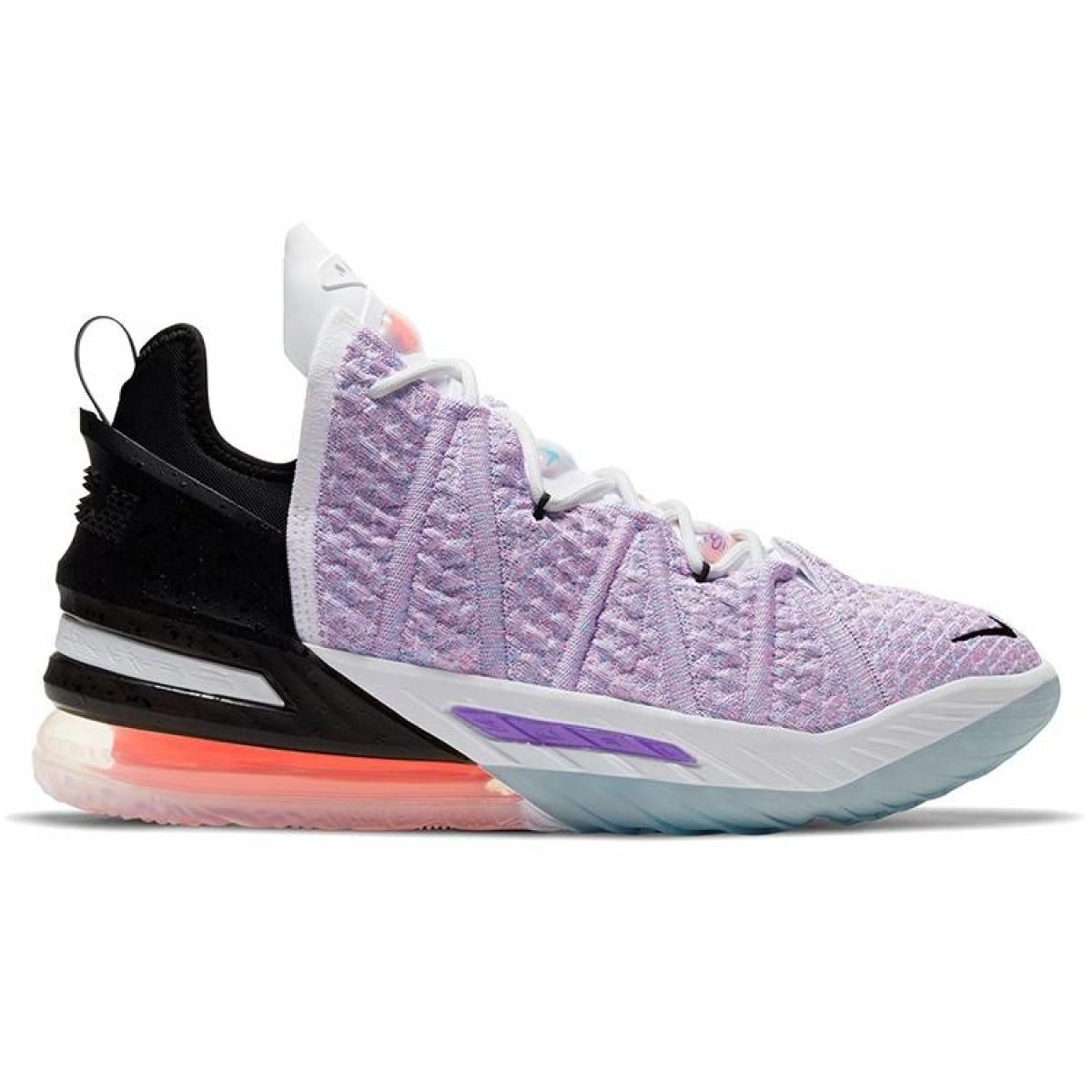 Кроссовки Nike Lebron 18 Graffiti Print Mid Light Purple/Black