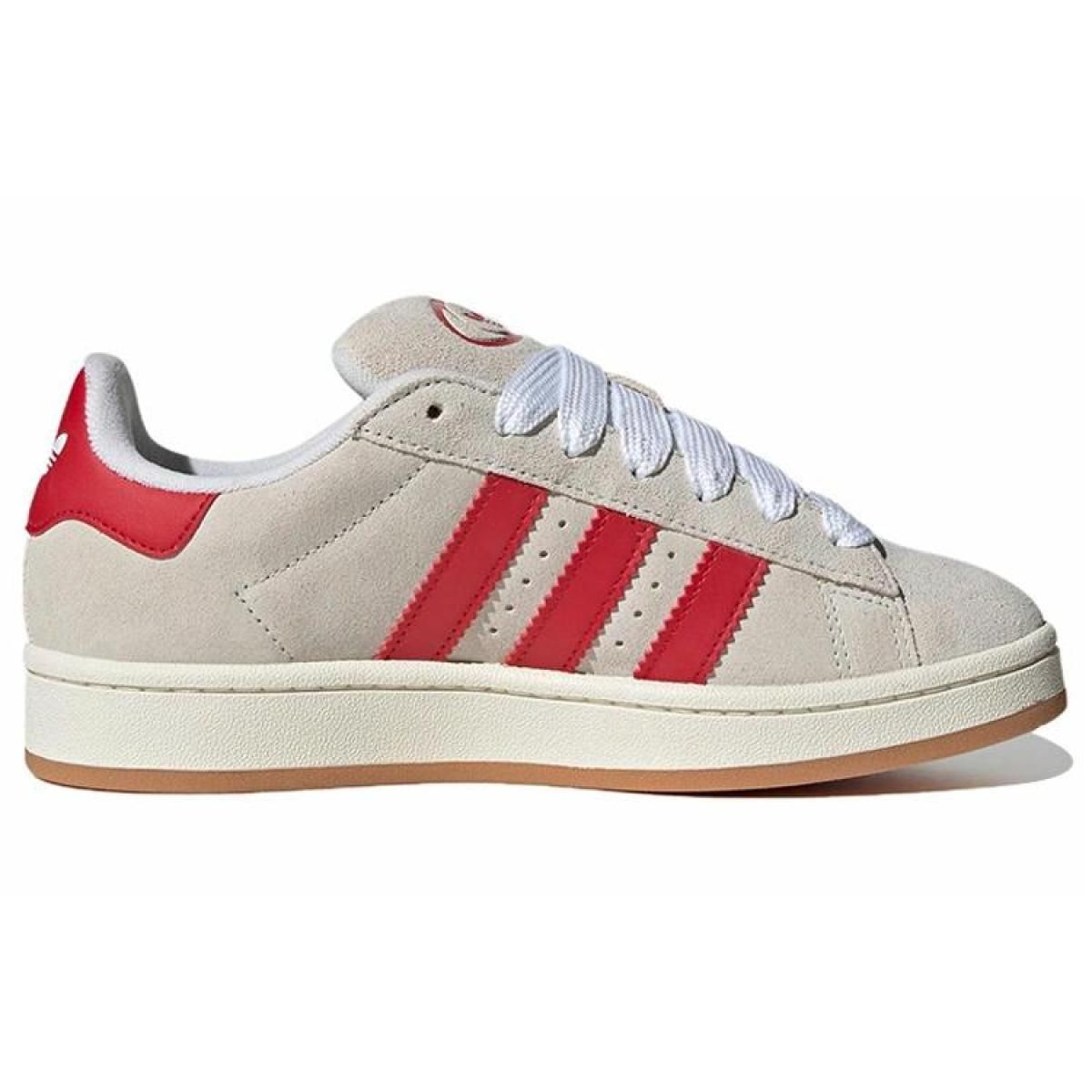 Женские кеды Adidas Originals Campus 00s Beige/Red