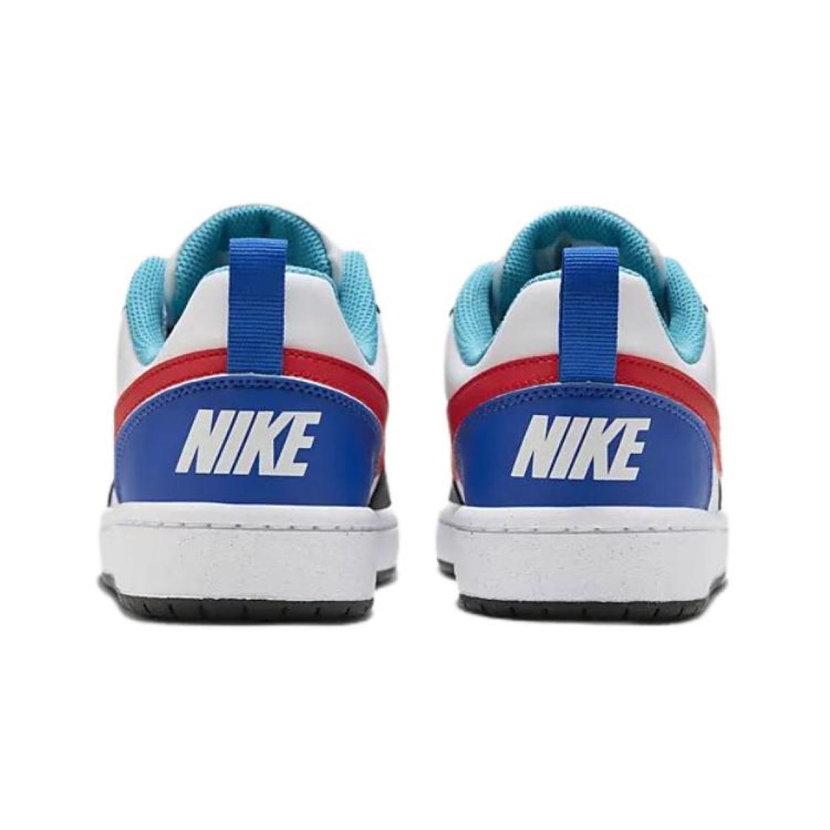 Подростковые Nike Court Borough White/Black/Blue/Red GS