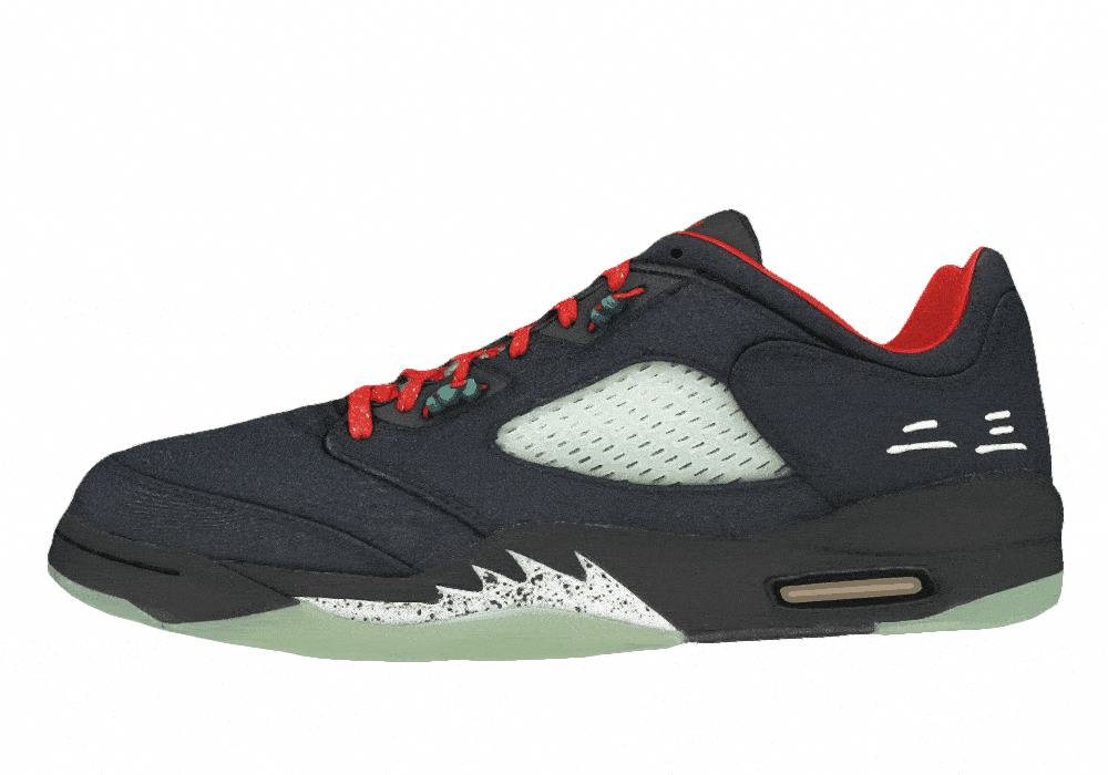 Кроссовки CLOT x Air Jordan 5 Retro Low SP "Jade"