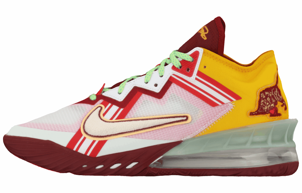 Кроссовки Nike Lebron 18 White/Pink/Yellow