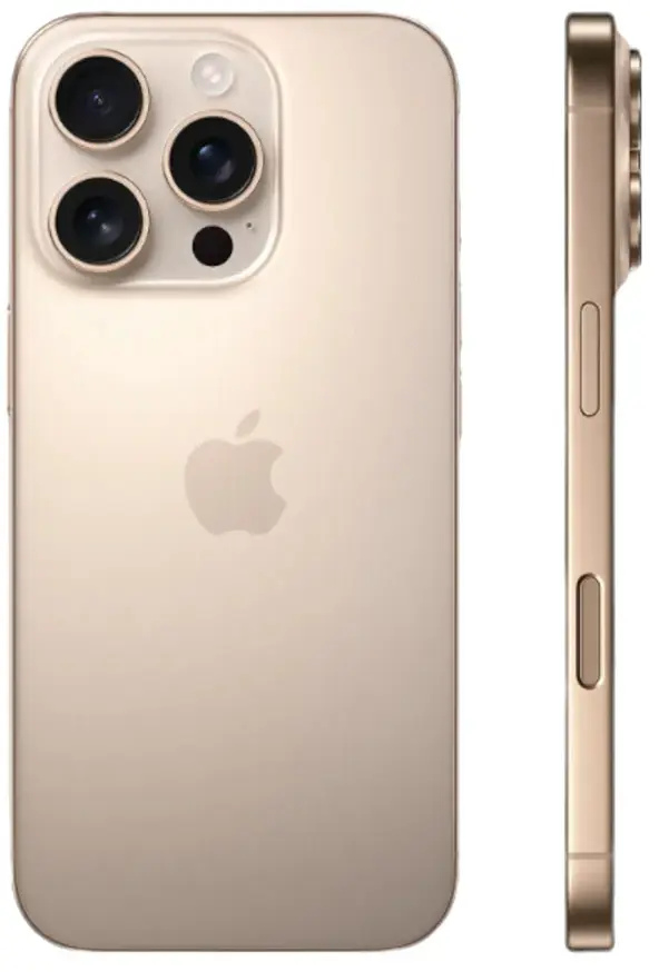 Смартфон Apple iPhone 16 Pro 128 GB, Dual nano SIM, Desert Titanium