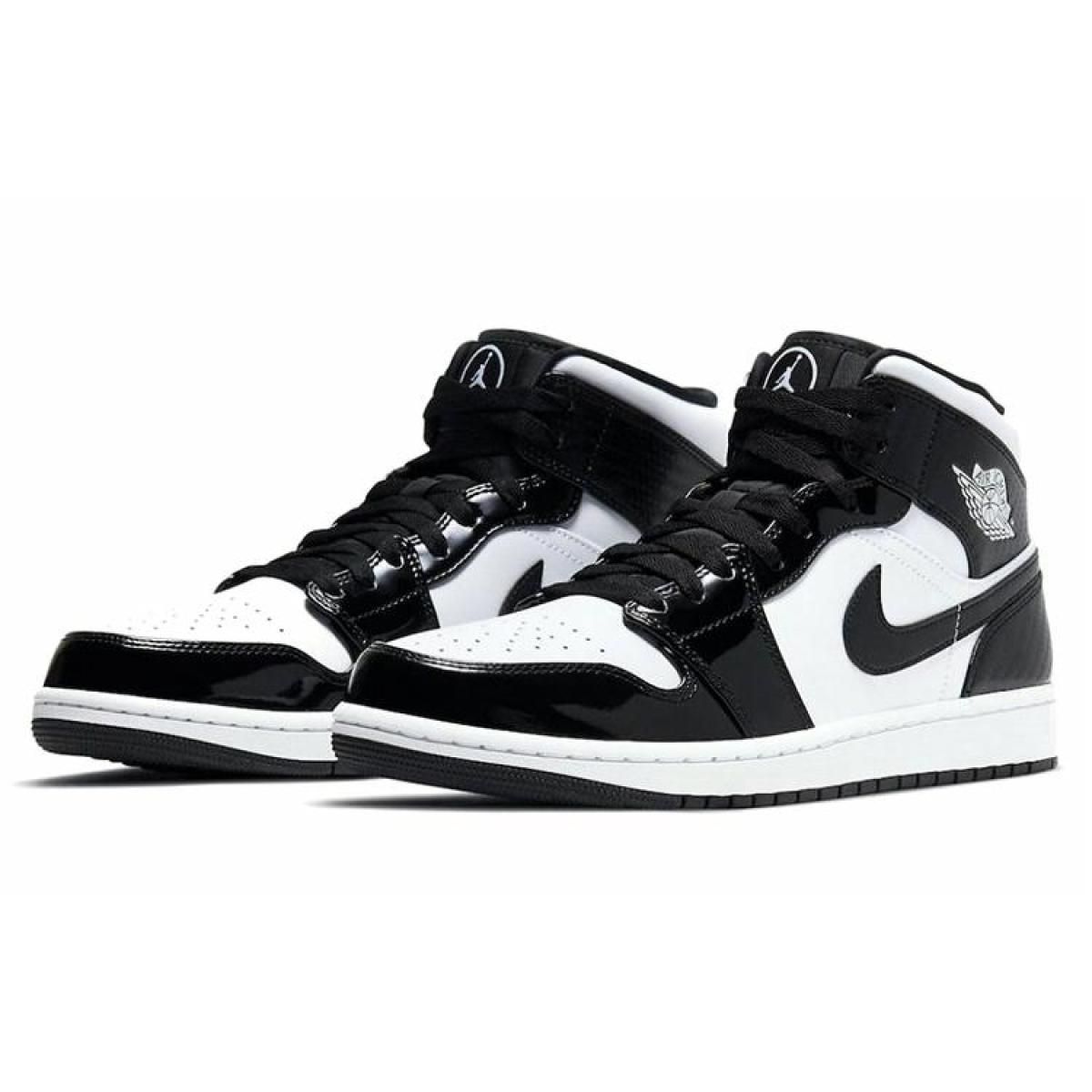 Мужские кроссовки Air Jordan 1 Mid Carbon Fiber All-Star 2021 Black/White