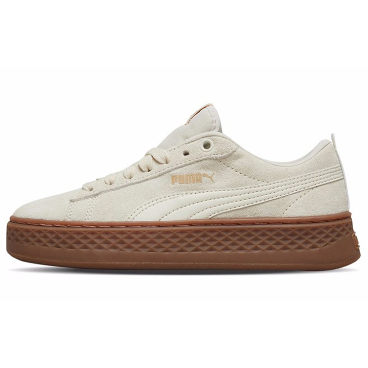 Женские кеды Puma Smash Platform SD Beige