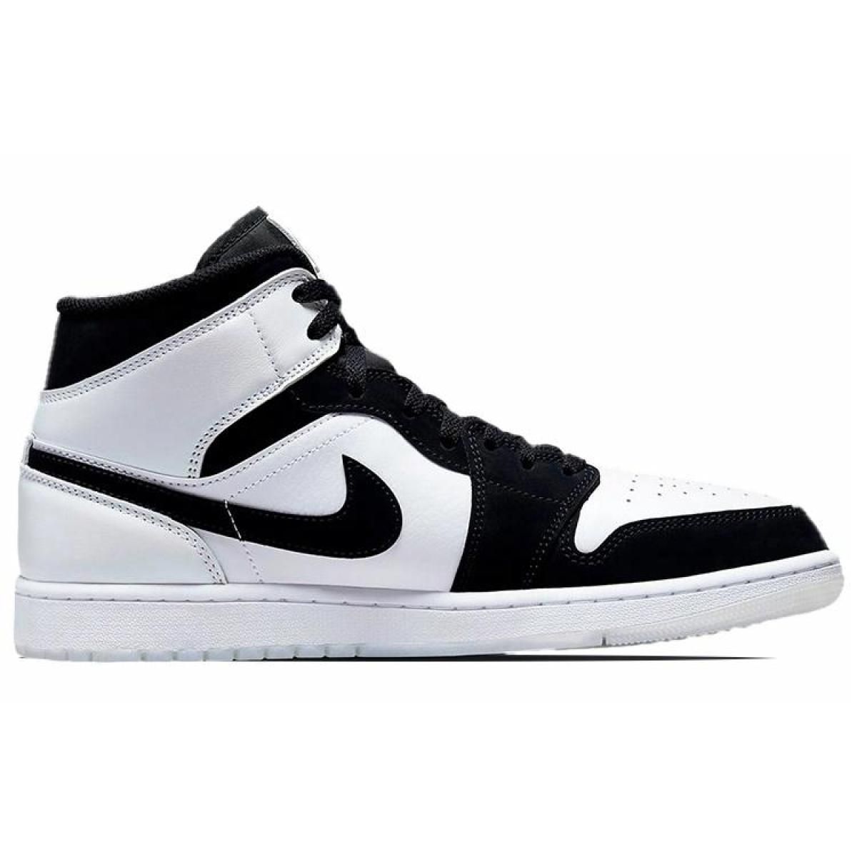 Кроссовки Jordan 1 Mid Diamond Shorts Black/White