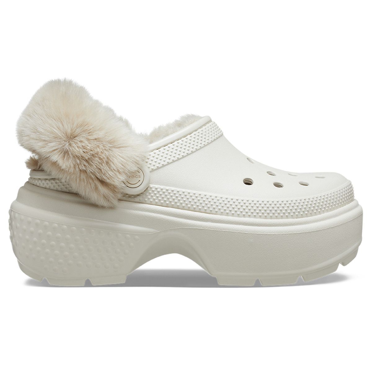 Женские сабо Crocs Stomp Lined Clog 5.5 cm Biege