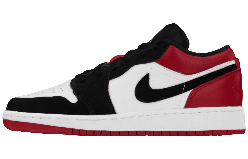 Подростковые кроссовки Air Jordan 1 Low Black Toe GS