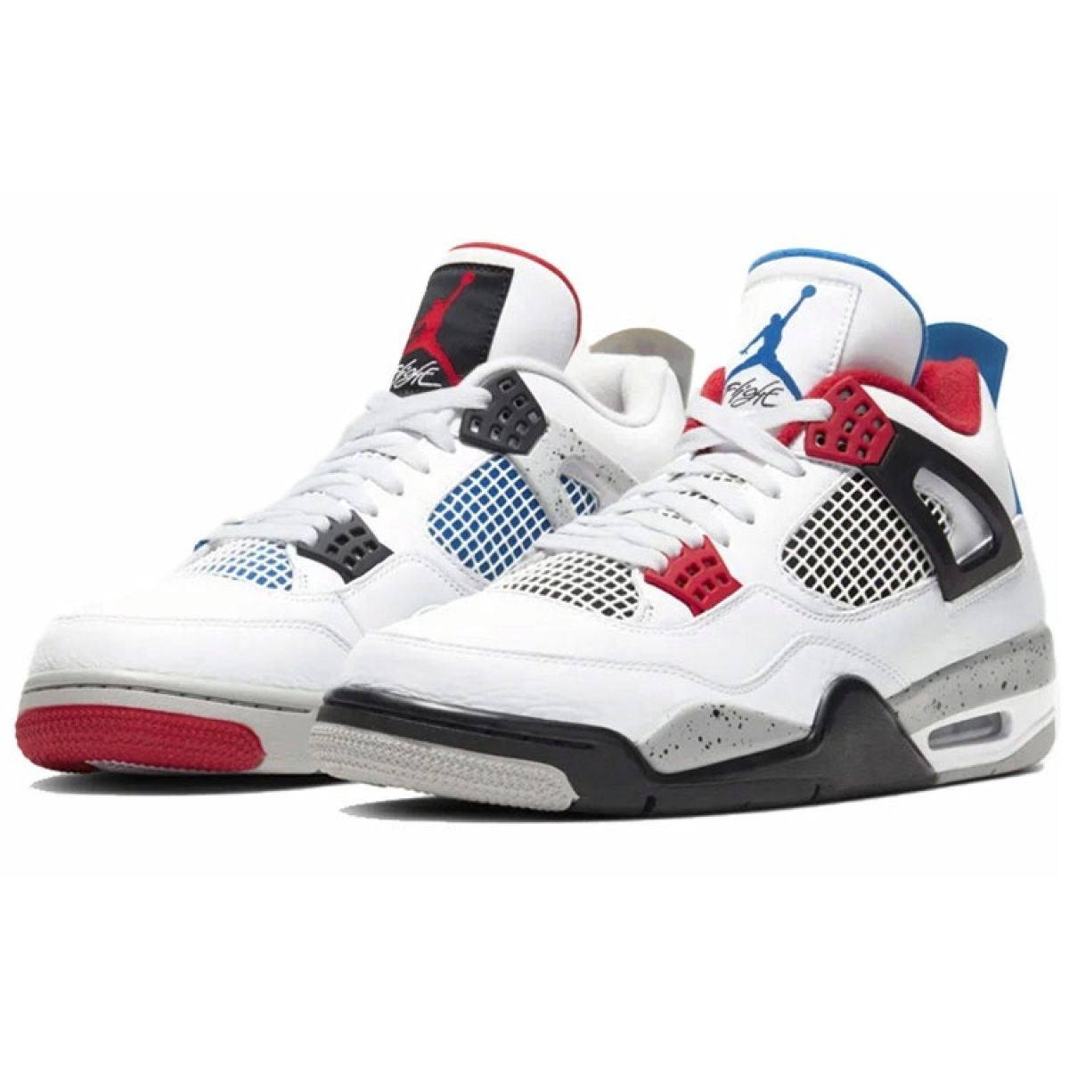 Мужские кроссовки Air Jordan 4 Retro What The Mid White/Red/Blue