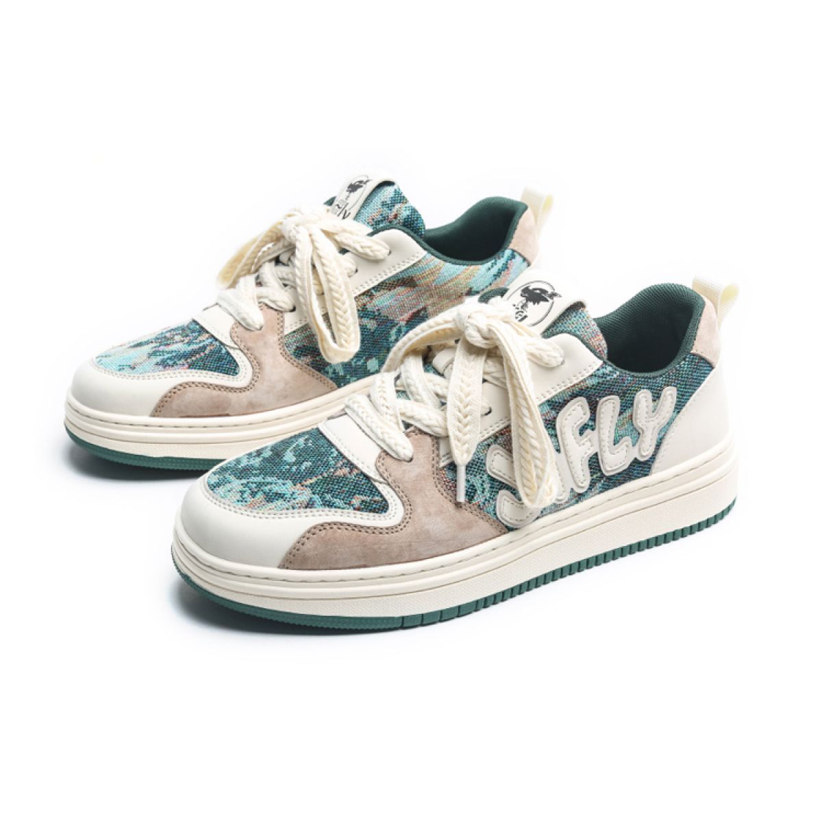 Кроссовки Jifffly Vintage Floral Green