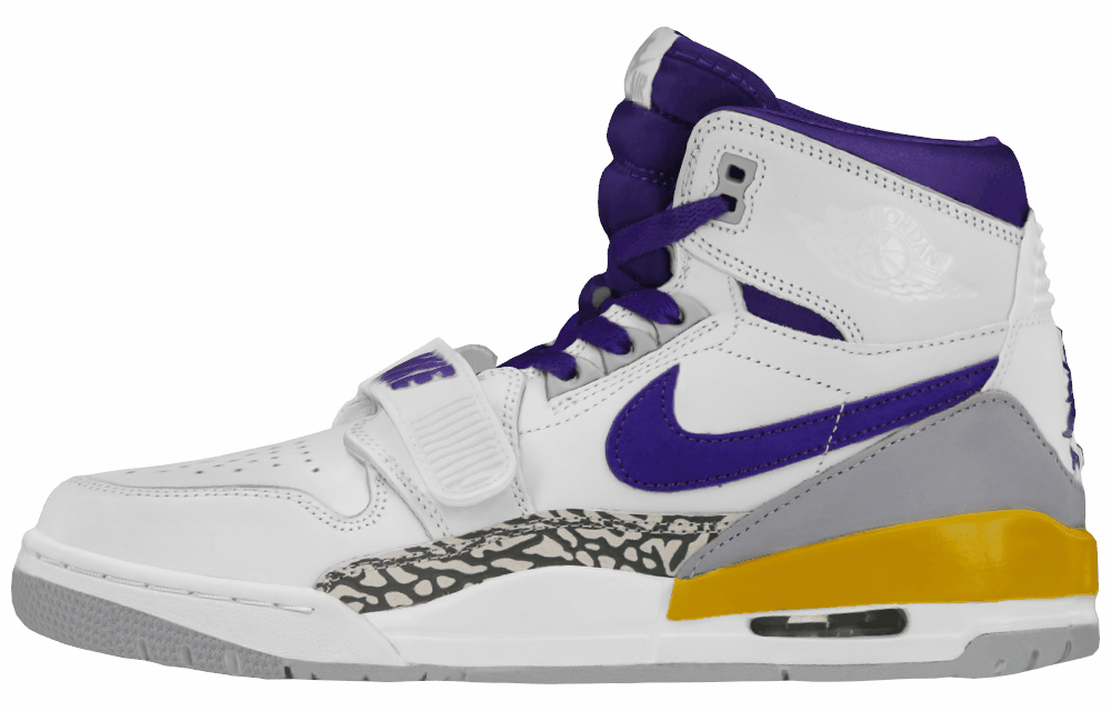 Мужские кроссовки Air Jordan Legacy 312 Lakers High White/Violet