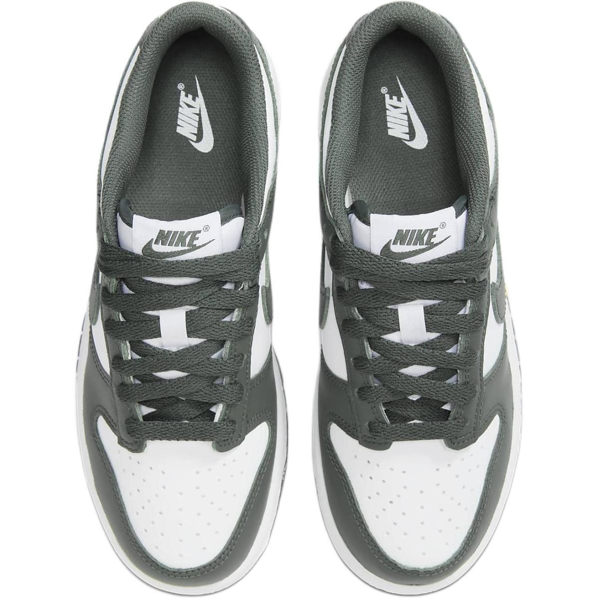 Подростковые кроссовки Nike Dunk Low Green/White GS