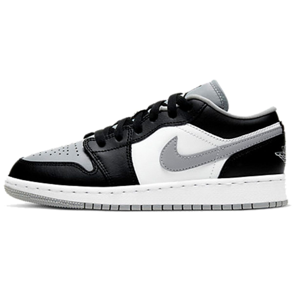 Подростковые кроссовки Air Jordan 1 Shadow Low "Grey Toe" GS