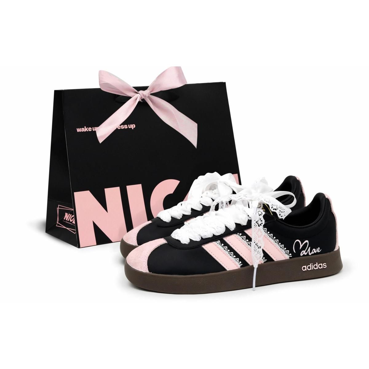 Кроссовки Adidas Originals VL Court 2.0 Black/Pink