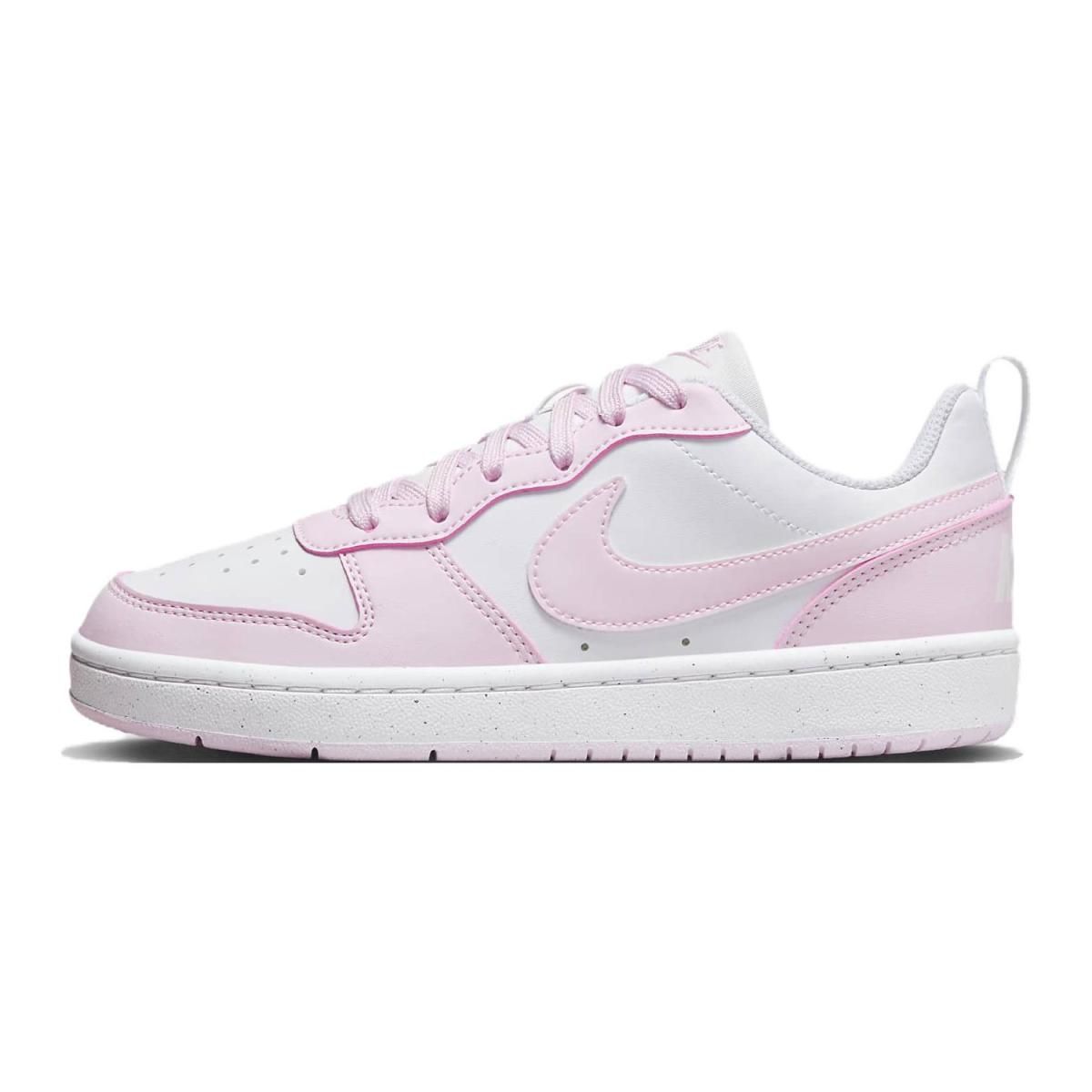 Подростковые Nike Court Borough Low White/Pink GS