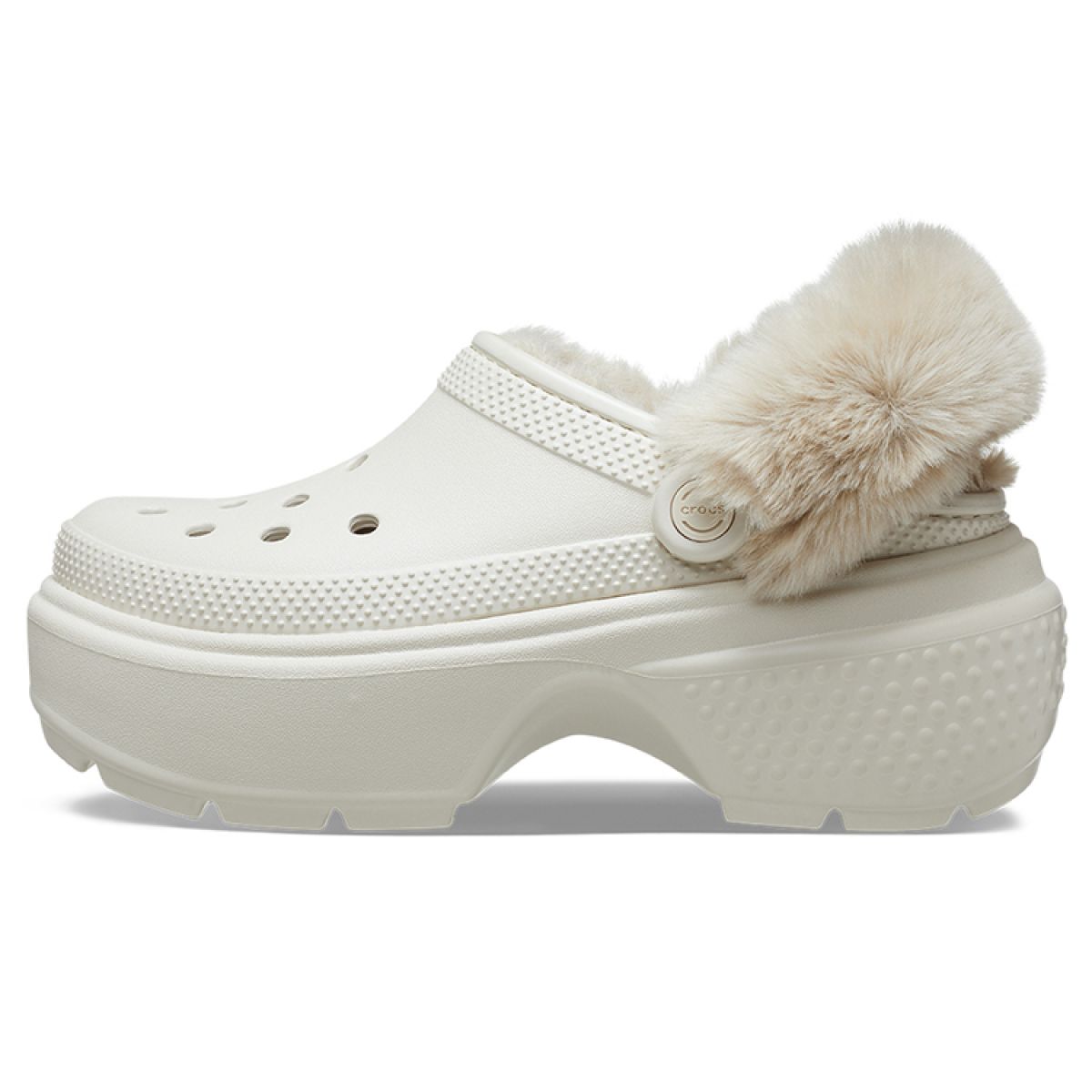 Женские сабо Crocs Stomp Lined Clog 5.5 cm Biege