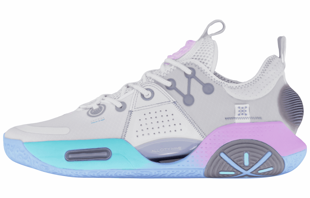 Мужские кроссовки LiNing All City 9 Pearl White/Butterfly Blue