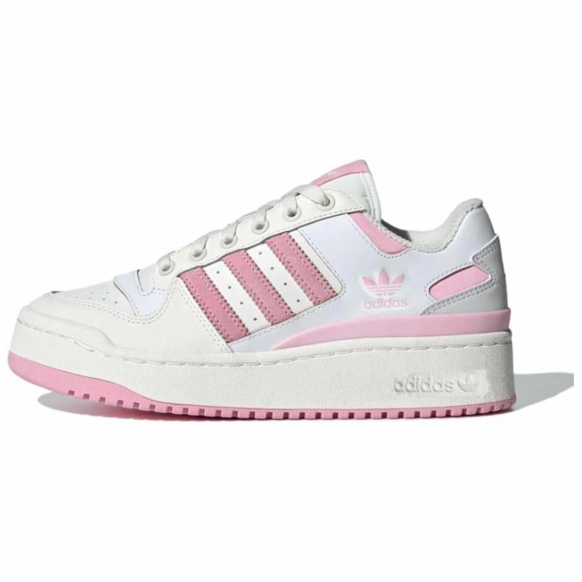 Женские кроссовки Adidas Originals Forum Bold Stripes White/Pink