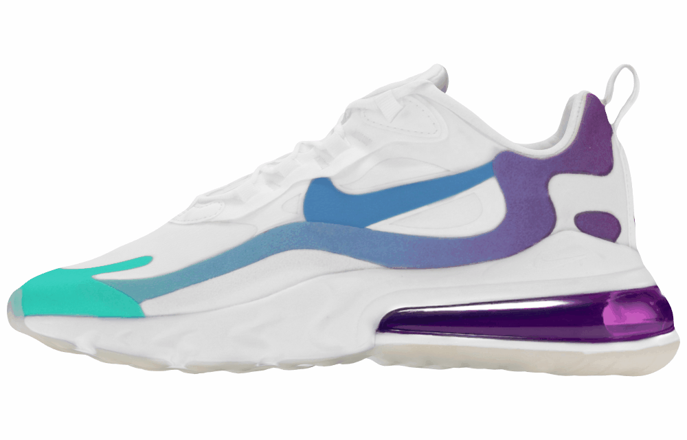 Женские кроссовки Nike Air Max 270 React Blue/Purple Gradient