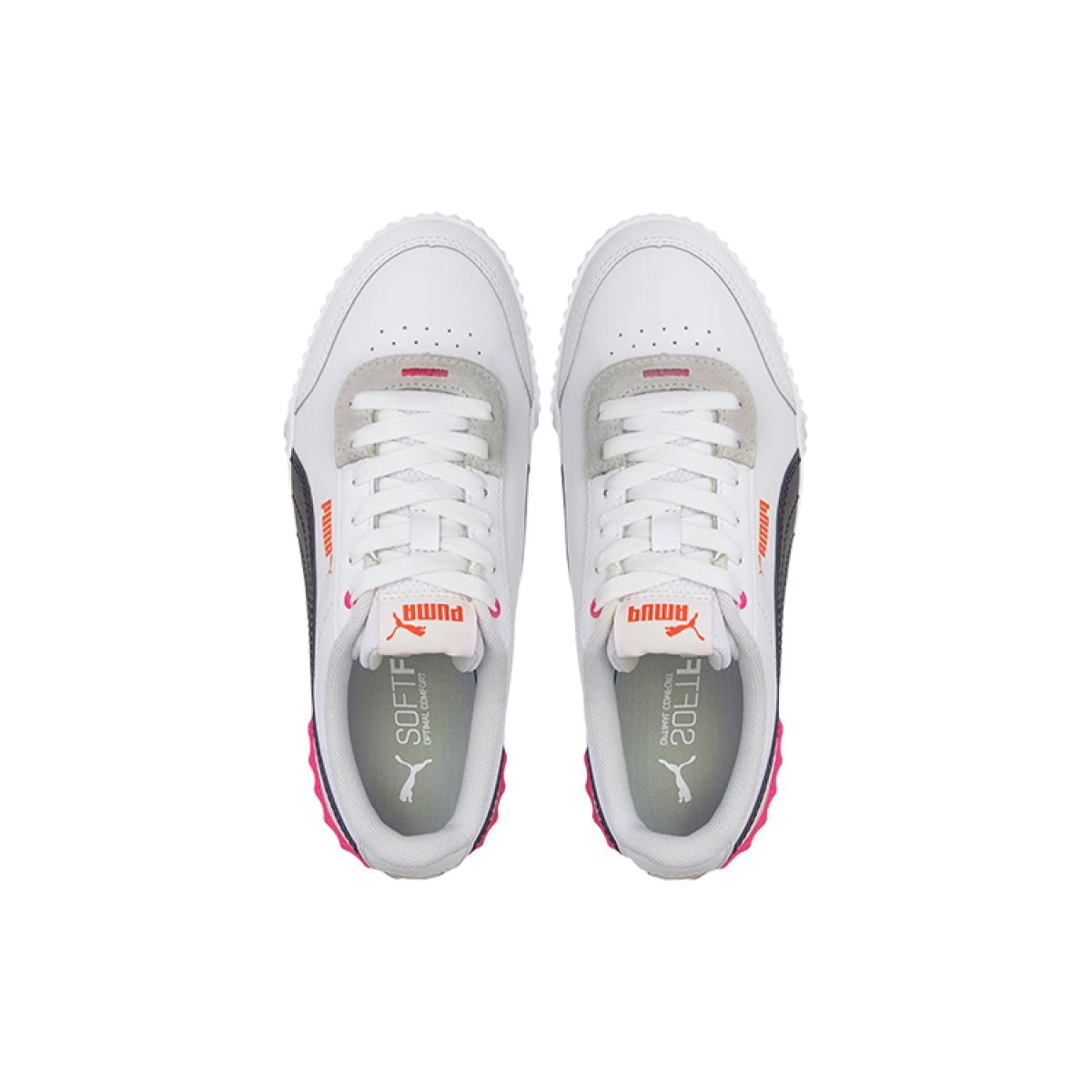 Женские кеды Puma Carina Lift White/Black/Pink