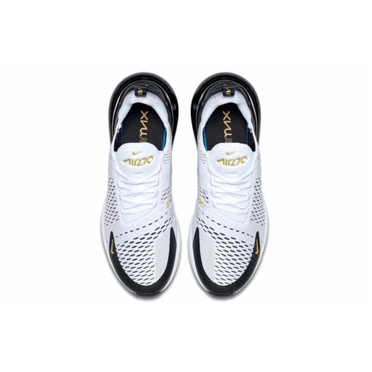 Мужские кроссовки Nike Air Max 270 Black/White/Gold