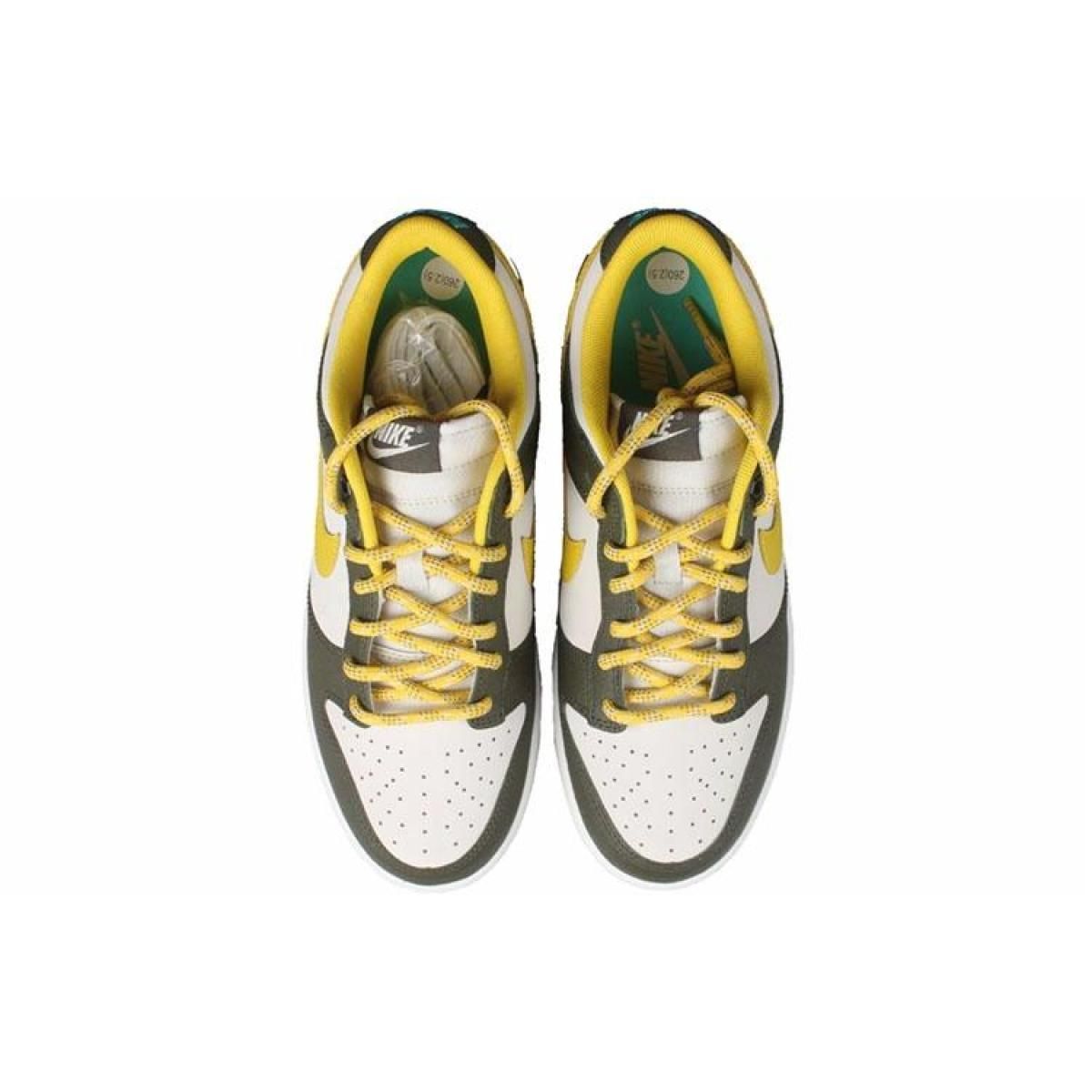 Кроссовки Nike Dunk Low PRM White/Green/Yellow