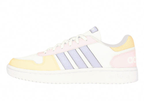 Женские кроссовки Adidas Originals Hoops 2.0 White/Yellow/Pink