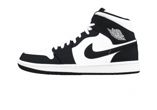 Мужские кроссовки Air Jordan 1 Mid Obsidian White/Black