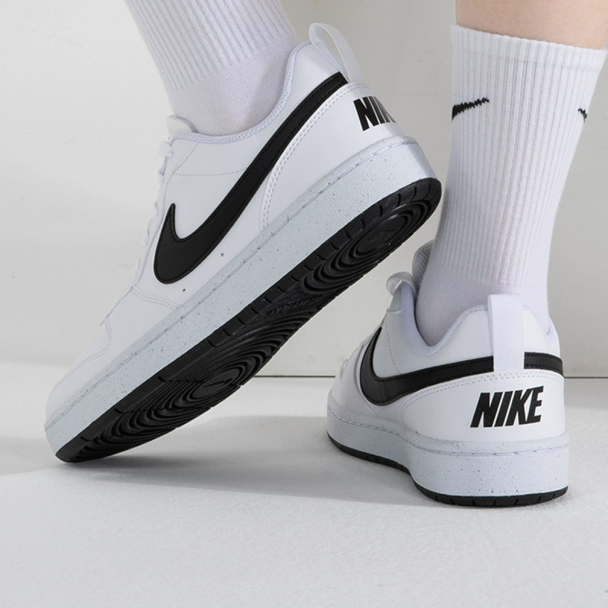 Подростковые Nike Court Borough White/Black GS