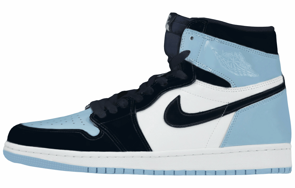 Женские кроссовки Air Jordan 1 Retro High Blue Chill