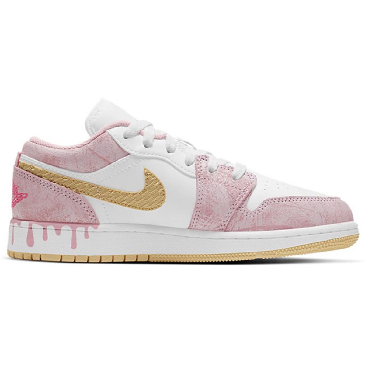 Подростковые кроссовки Air Jordan 1 Low Paint Drip GS
