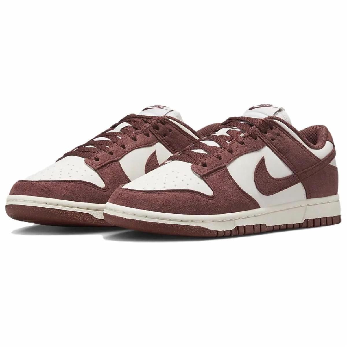 Женские кроссовки Nike Dunk Low White/Brown
