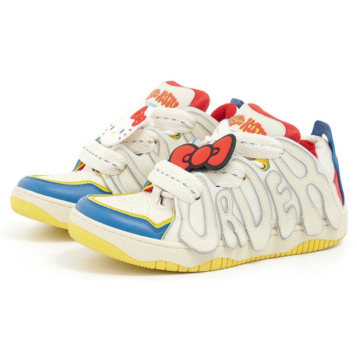 Кроссовки Old Order 001 Beige/Blue/Red/Yellow